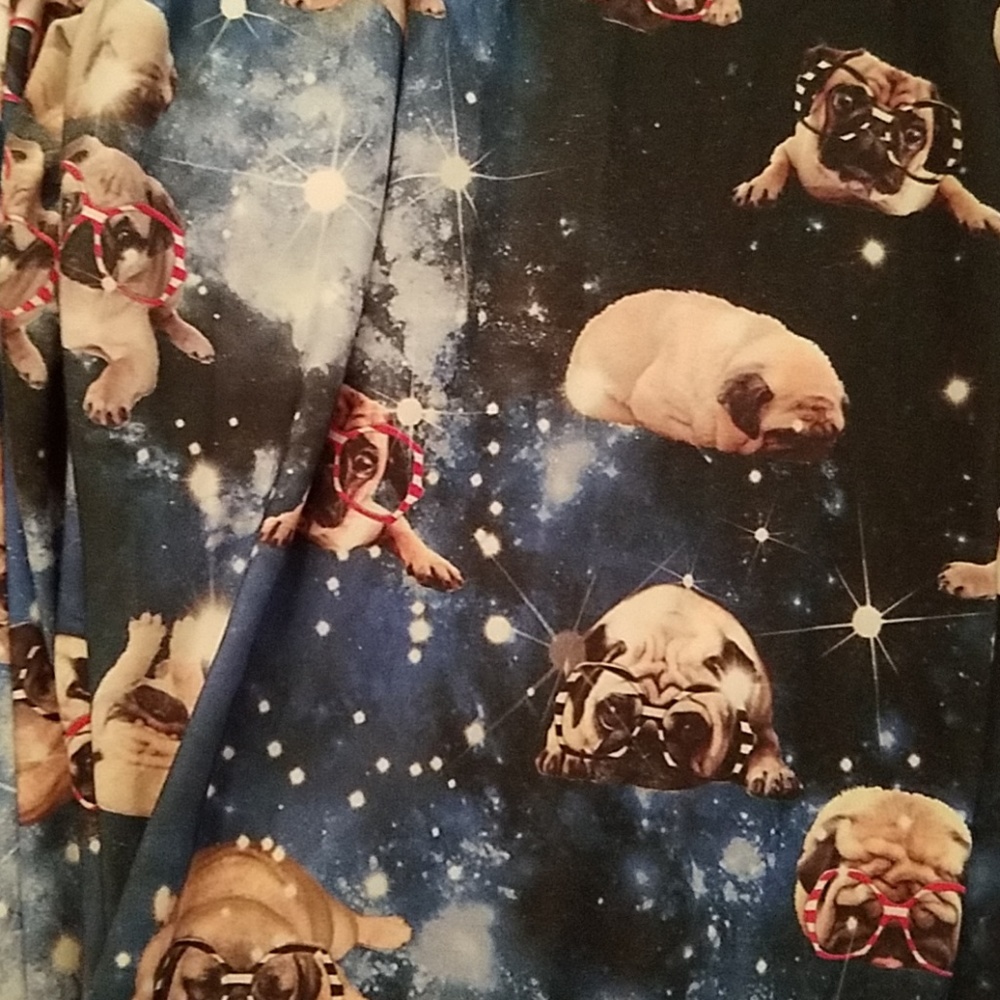 See You Monday Pugs in Space Leggings